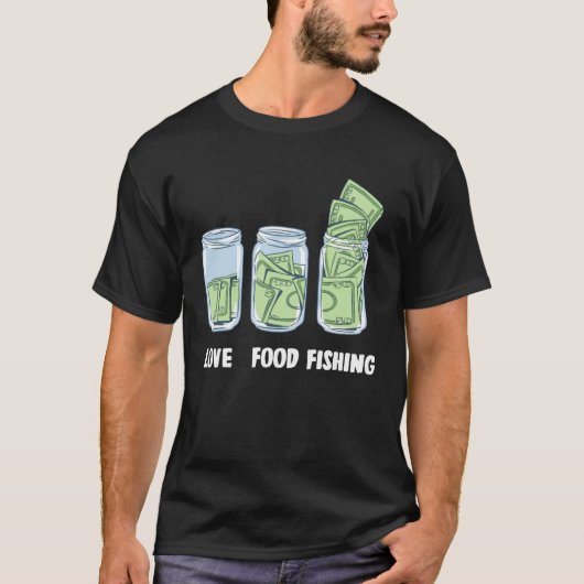visvang Geld Bank T-shirt (Voorkant)