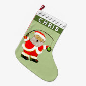 Visvangercadeau Grote Kerstsok (Voorkant (Hangend))