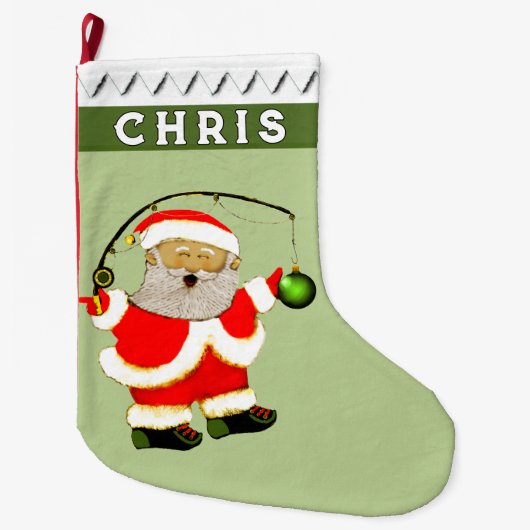 Visvangercadeau Grote Kerstsok (Voorkant)