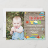 Visvangkaarten voor verjaardagsbedankjes kaart (Voorkant)