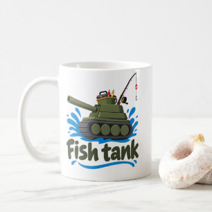 Visvangst Grappige "Vis Tank" Visser Joke Koffiemok