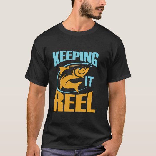 Visvangst met Koele Vissen T-shirt (Voorkant)