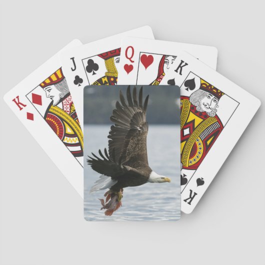 Visvangst van de Amerikaanse Zeearend Pokerkaarten (Achterkant)