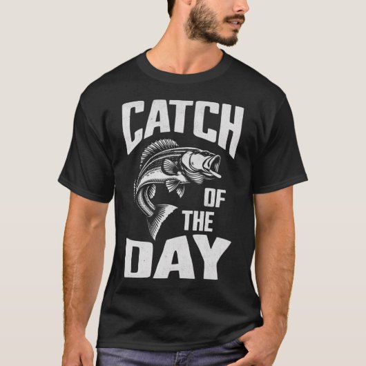 Visvangst van de Dag Vissen T-shirt (Voorkant)