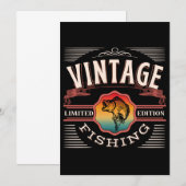 VISVANGST VINTAGE BEPERKTE OPLAGE KAART (Voorkant / Achterkant)