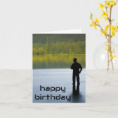 visverjaardagskaart kaart (Gele Bloem)