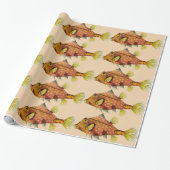 visverpakkingspapier cadeaupapier (Uitgerold)