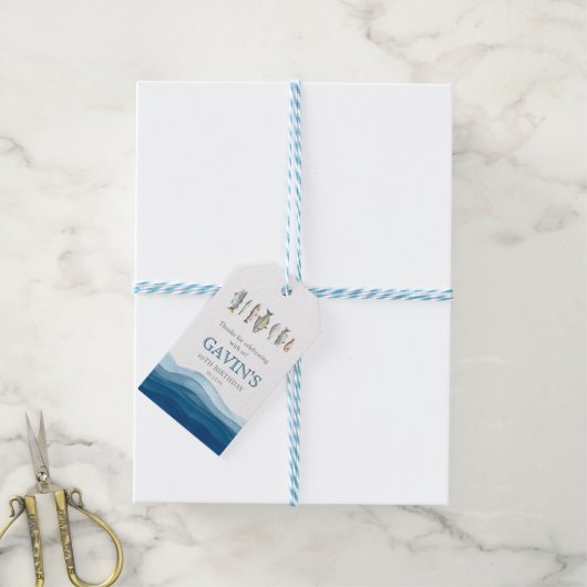 Visverwelkomingsteken, poster van visverwelkoming cadeaulabel (Met Touw)