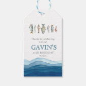 Visverwelkomingsteken, poster van visverwelkoming cadeaulabel (Voorkant)