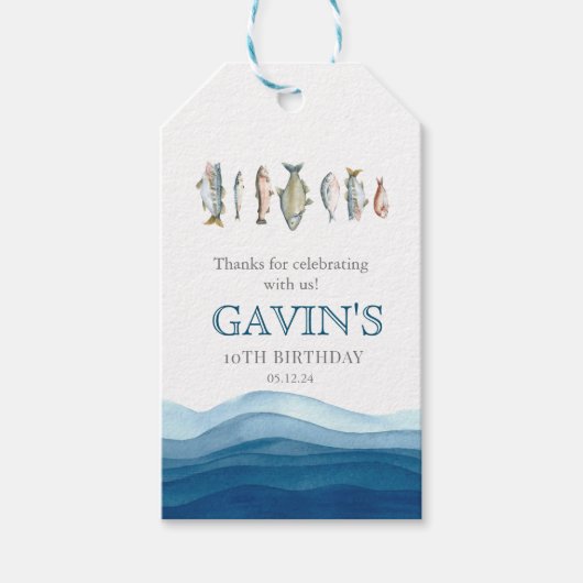 Visverwelkomingsteken, poster van visverwelkoming cadeaulabel (Voorkant)