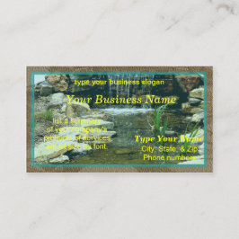 Visvijlkaart Visitekaartje