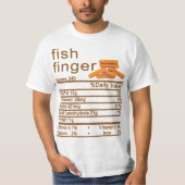 Visvinger Nutrition Facts-etiket T-shirt (Voorkant)