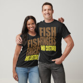 Visvingers en custard t-shirt (Unisex)