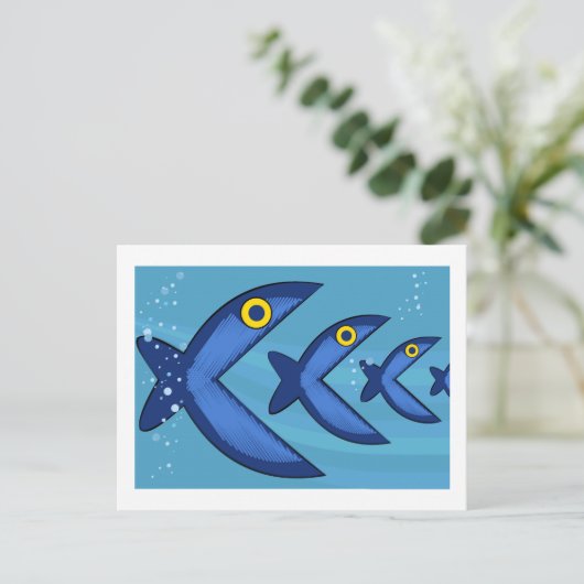 Visvis Briefkaart (Staand voorkant)