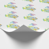 Visvis met paraplu cadeaupapier (Hoek)