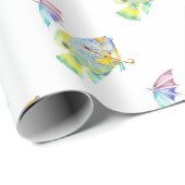 Visvis met paraplu cadeaupapier (Rol Hoek)