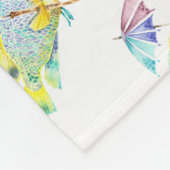 Visvis met paraplu fleece deken (Hoek)