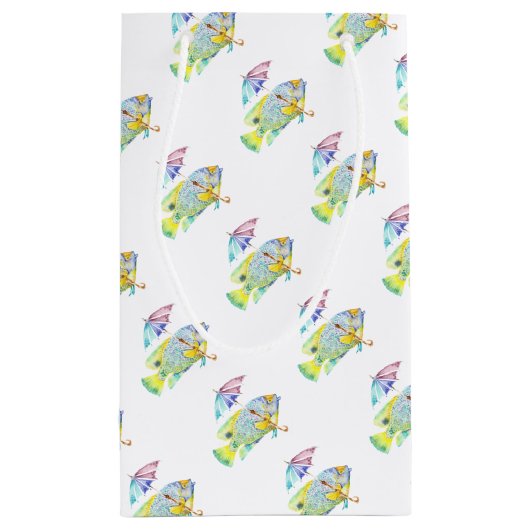 Visvis met paraplu klein cadeauzakje (Achterkant)