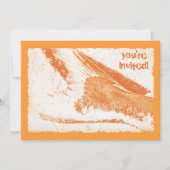 Visvis op strand party kaart (Voorkant)