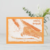 Visvis op strand party kaart (Staand voorkant)