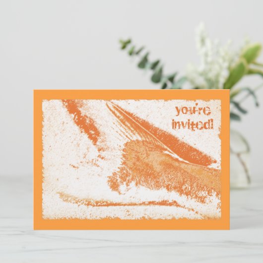 Visvis op strand party kaart (Staand voorkant)