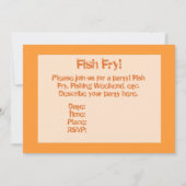 Visvis op strand party kaart (Achterkant)