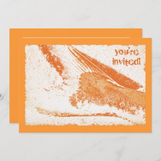 Visvis op strand party kaart (Voorkant / Achterkant)