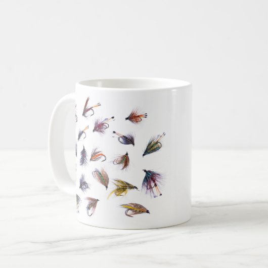 visvliegen koffiemok (Voorkant links)