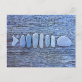 Visvormige rotskunst briefkaart (Voorkant)