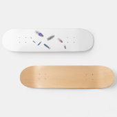 Visvormige verf splurring surf logo moderne kunst persoonlijk skateboard (Horizontaal)