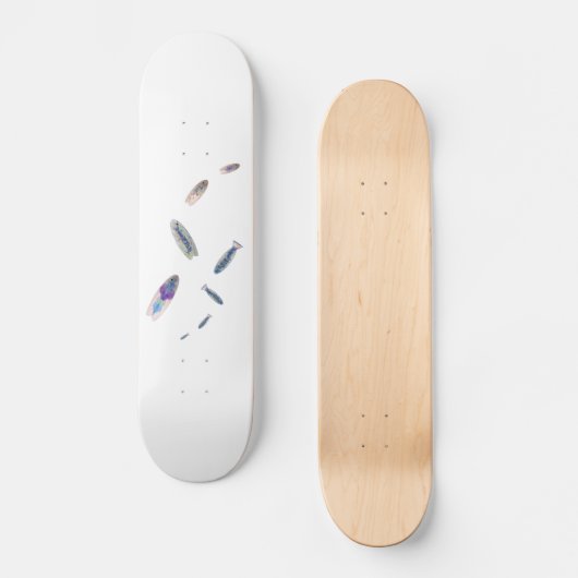 Visvormige verf splurring surf logo moderne kunst persoonlijk skateboard (Voorkant)