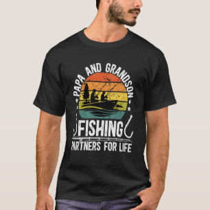 Visvrienden Papa en Kleinzoon Vispartners T-shirt