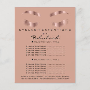 Visvrouw Schoonheidssalon Flyer SPA Roze Goud