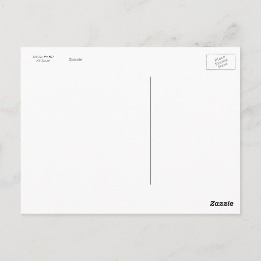 Viswagen (wazig, sorry) briefkaart (Achterkant)