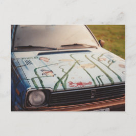 Viswagen (wazig, sorry) briefkaart