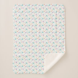 Viswalvissen Water Ocean Zee Nursery Sherpa Deken