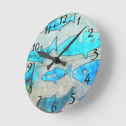 viswandklok ronde klok (Hoek)