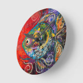 viswandklok ronde klok (Hoek)