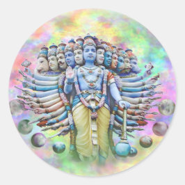Viswarupa - het Universele Formulier Ronde Sticker