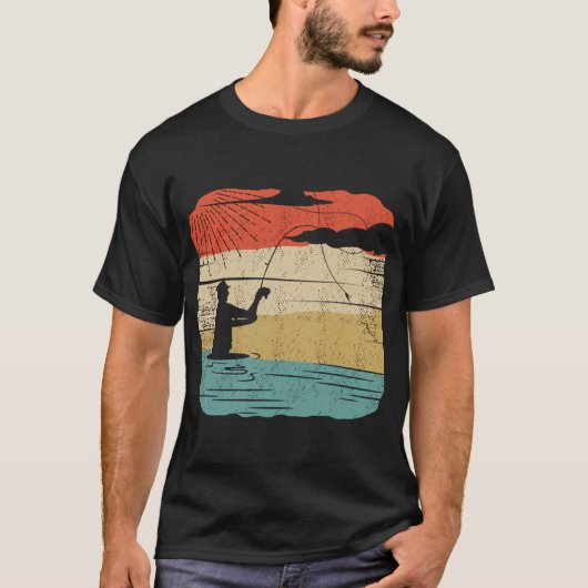 Viswedstrijd bord en badge t-shirt (Voorkant)