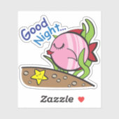 Viswereld - Goede nacht Sticker (Vel)