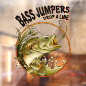 Viswinkel Bass Jumpers Bedrijf Raamsticker (Vel 2)