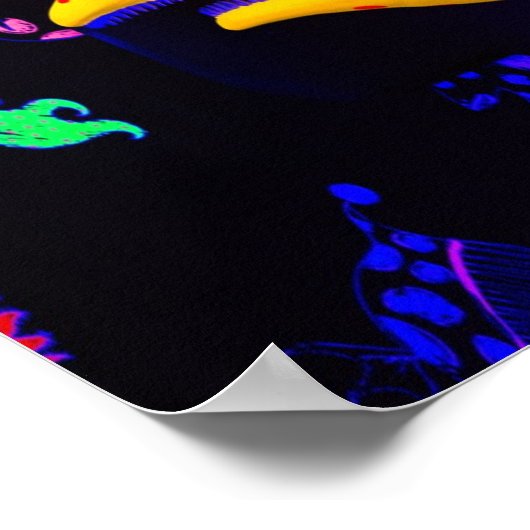 Viszwart licht poster (Hoek)