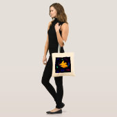 Viszwart licht tote bag (Voorkant (model))