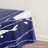 Viszwemmen onder water Blauw Tafelkleed (Voorbeeld)