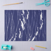 Viszwemmen onder water Blauw Tissuepapier (Craft)