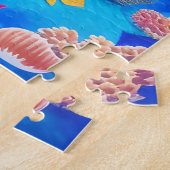 Viszwemmen onder water legpuzzel (Zijkant)