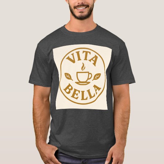 Vita Bella Coffee Circle cadeau T-shirt (Voorkant)