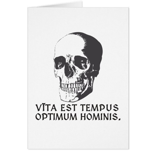 Vīta est tempus optimum hominis. (Voorkant)