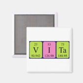 Vita periodieke table name magnet (Voorkant / Achterkant)